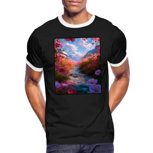 Dreamy Cosmos Valley Landscape Art - Men's Ringer T-Shirt