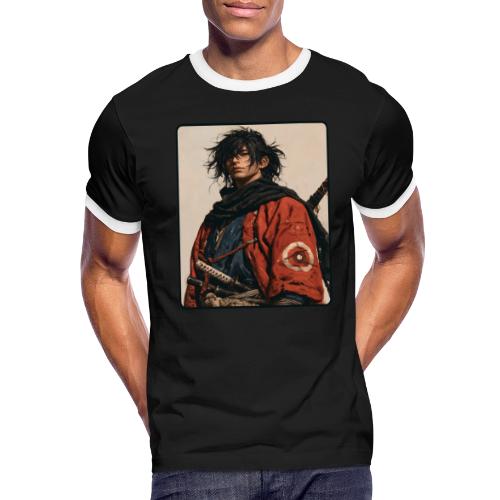 Young Samurai Warrior Portrait - Men's Ringer T-Shirt