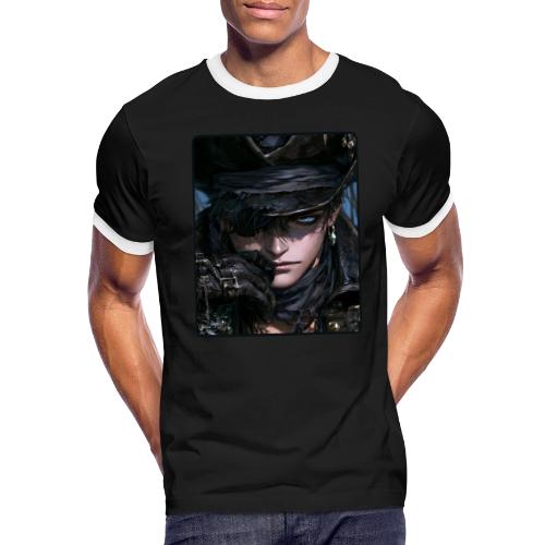 Dark Anime Pirate Warrior - Men's Ringer T-Shirt
