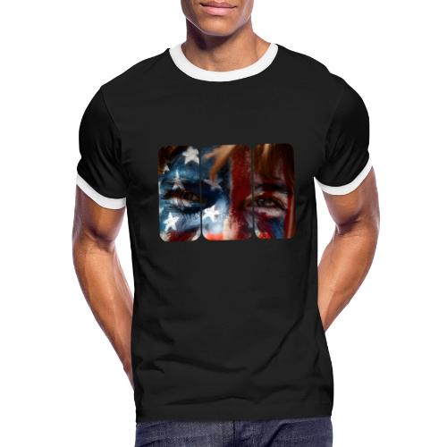 USA: Stars in Their Eyes - Men's Ringer T-Shirt