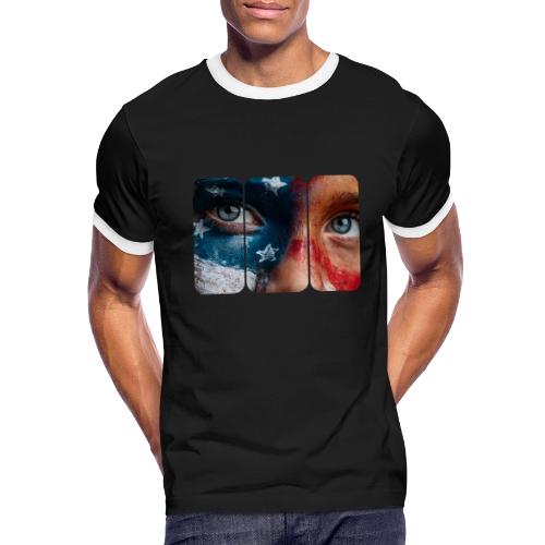 USA: Star-Spangled Glance - Men's Ringer T-Shirt