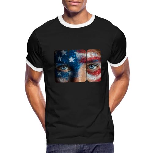 USA: Stars in Her Eyes - Men's Ringer T-Shirt