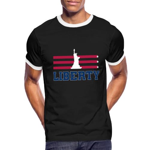 USA: Stars of Liberty - Men's Ringer T-Shirt