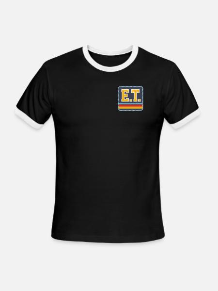 E.T. The Extra-Terrestrial Rainbow - Men's Ringer T-Shirt - black/white