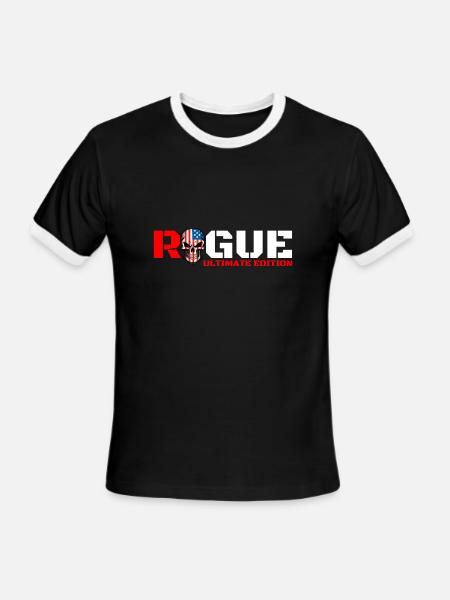 Rogue Life Slogan Military Armed Forces For Men Wo - Men's Ringer T-Shirt - black/white