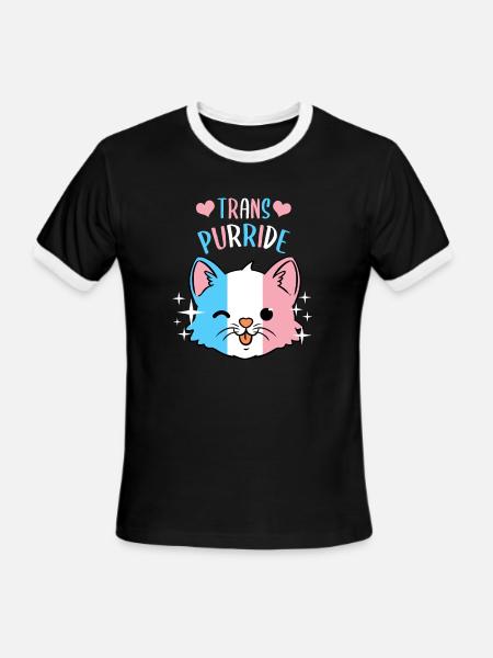Trans Purride Trans Pride - Men's Ringer T-Shirt - black/white