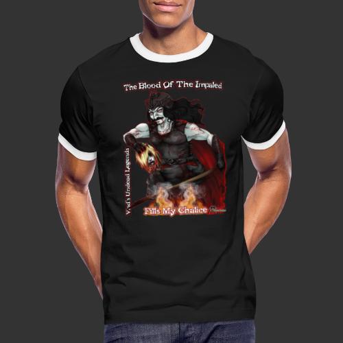Vlad The Impaler CloseUp Flamed - Men's Ringer T-Shirt