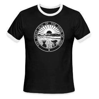 Ohio - Men's Ringer T-Shirt - black/white - Front - Jackson (183cm)