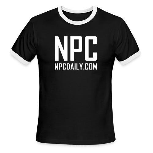 N P C with site - Men's Ringer T-Shirt