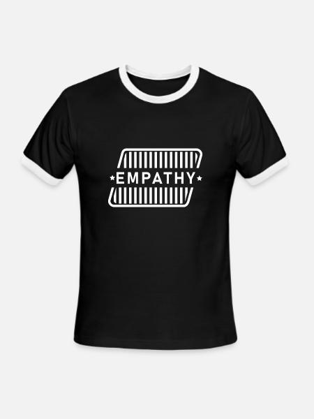 Empathy - Men's Ringer T-Shirt - black/white