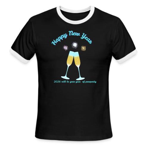 Happy New Year 2026 Prosperity Design - Men's Ringer T-Shirt