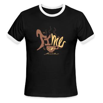 Time Bound - Men's Ringer T-Shirt - black/white - Front - Jackson (183cm)