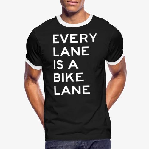 Every Lane is a Bike Lane - Men's Ringer T-Shirt