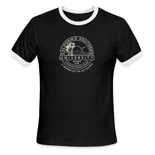 CalSouthern White Seal - Men's Ringer T-Shirt