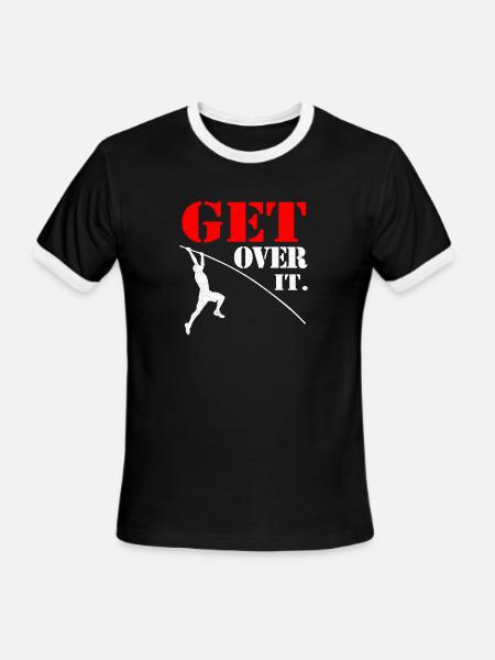 Pole Vault - Men's Ringer T-Shirt - black/white