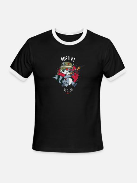 CS Pun - Rush B - Men's Ringer T-Shirt - black/white