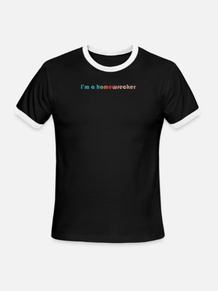 I'm a homewrecker - Men's Ringer T-Shirt - black/white