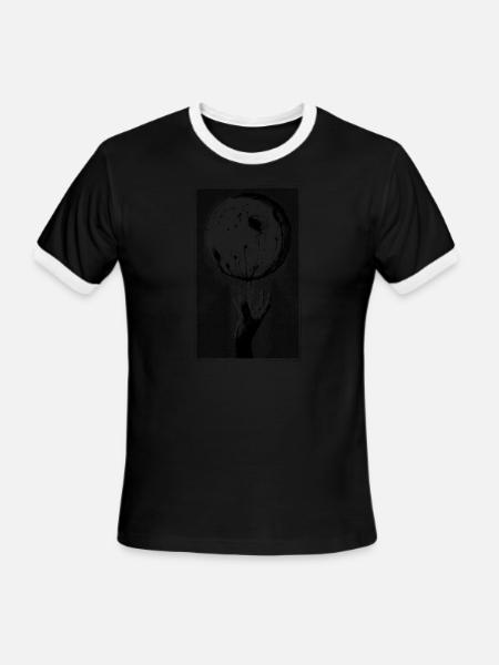 Showdown Lunar Blessing - Men's Ringer T-Shirt - black/white