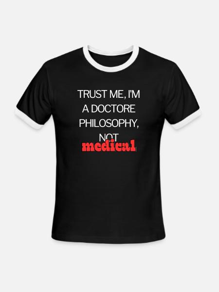 Funny Medical quotes Classic - Men's Ringer T-Shirt - black/white