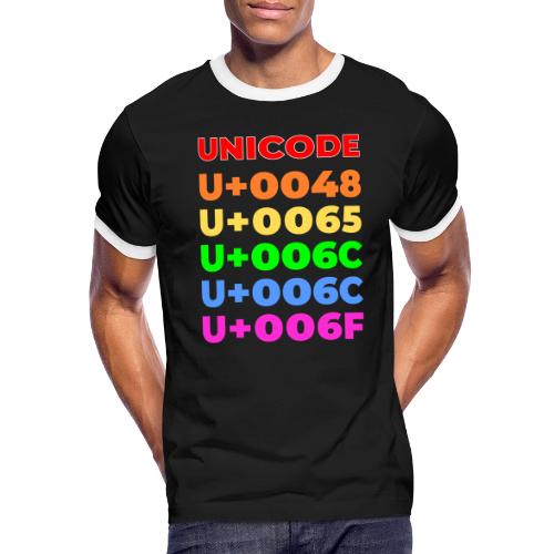 Hello, in unicode - Men's Ringer T-Shirt