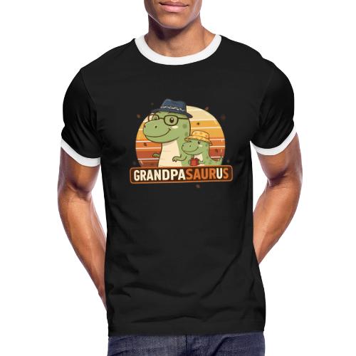 GrandpaSaurus Sunset Duo - Men's Ringer T-Shirt