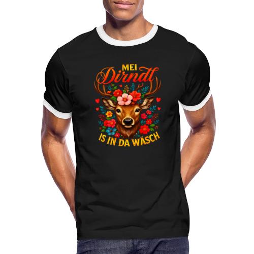 Mei Dirndl is in da Wäsch - Men's Ringer T-Shirt