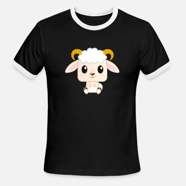 Cute Baby Goat Cartoon' Men's T-Shirt | Spreadshirt