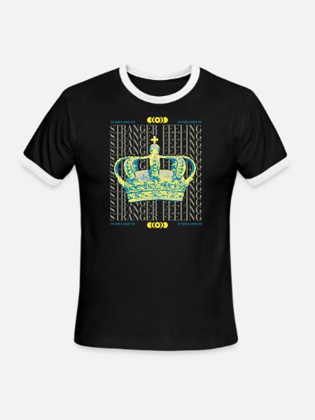 Stranger Feeling - Men's Ringer T-Shirt - black/white