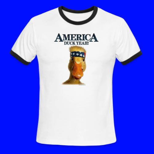 America, Duck Yeah! Shirt - Men's Ringer T-Shirt