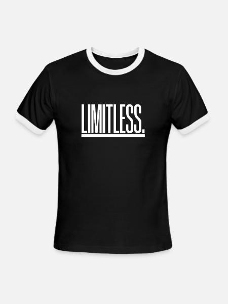 Limitless - Men's Ringer T-Shirt - black/white