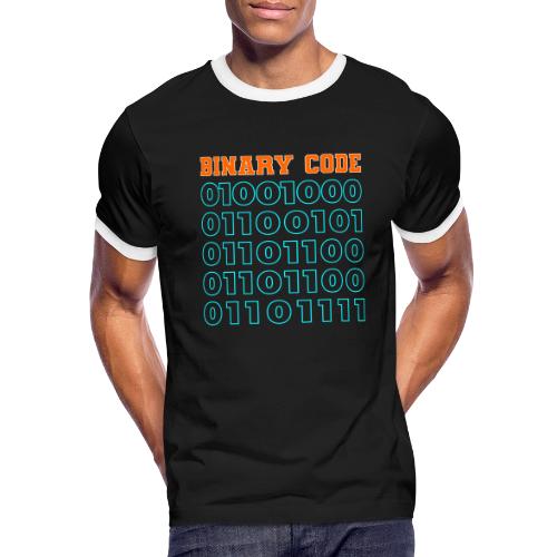 Say Hello in Binary code - Men's Ringer T-Shirt