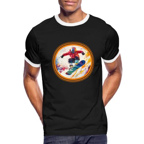 Snowboarding Horizon - Men's Ringer T-Shirt