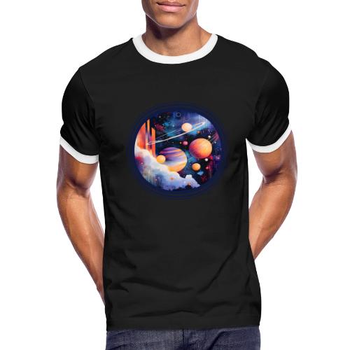 Floating Planetscape - Men's Ringer T-Shirt