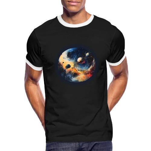 Chaotic Color Planets - Men's Ringer T-Shirt