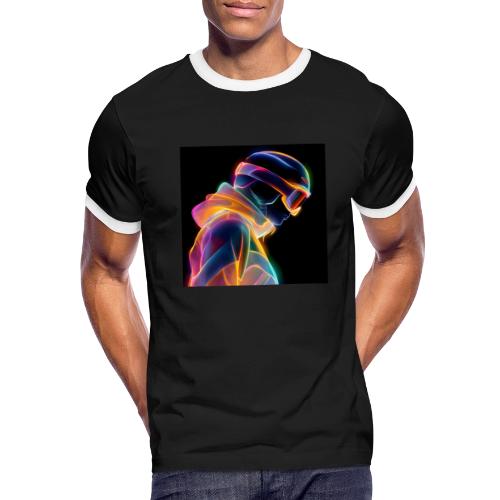 Snowboarding: Neon Gravity Ride - Men's Ringer T-Shirt