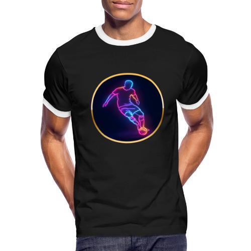Soccer: Neon Golden Goal - Men's Ringer T-Shirt