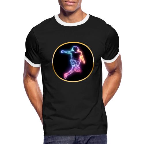 Soccer: Neon Goal Fusion - Men's Ringer T-Shirt