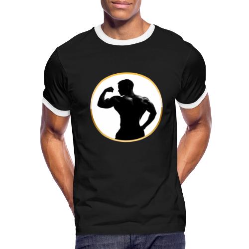 Bodybuilder: Classic Flex Emblem - Men's Ringer T-Shirt