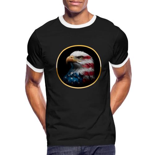 USA: Liberty Emblem - Men's Ringer T-Shirt