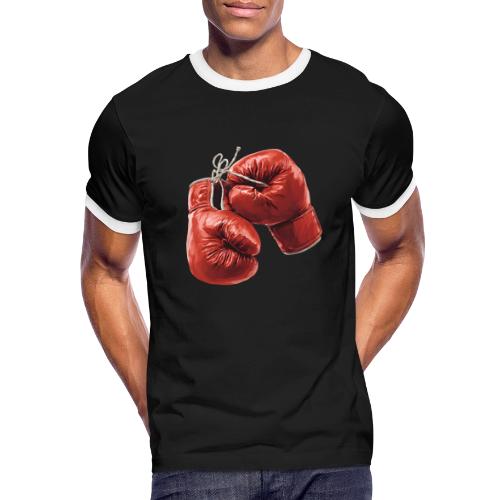 Boxing: Hanging Gloves Icon - Men's Ringer T-Shirt