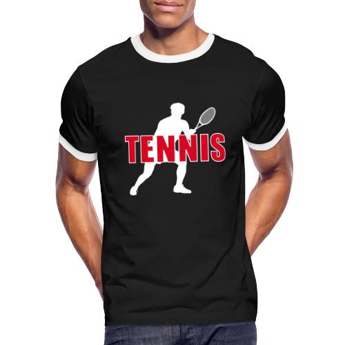 Red Court Tennis - Men's Ringer T-Shirt