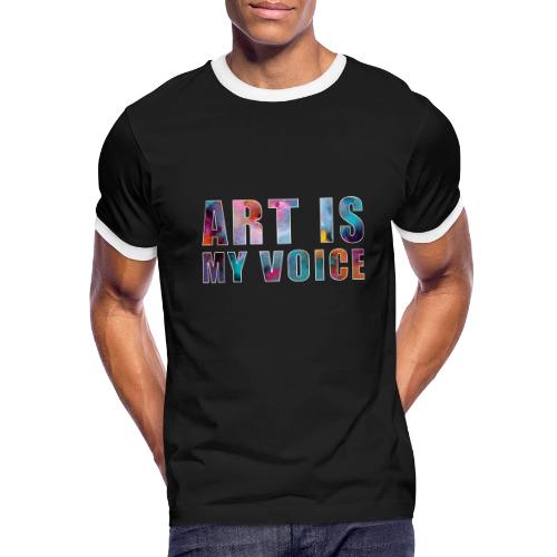 Art Is My Voice - Men's Ringer T-Shirt