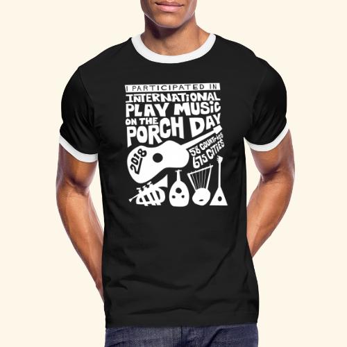 play Music on the Porch Day Participant 2018 - Men's Ringer T-Shirt