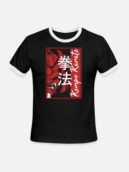 Kempo Karate - Men's Ringer T-Shirt - black/white