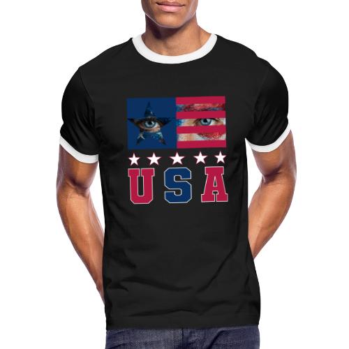 Stars and Vision USA - Men's Ringer T-Shirt