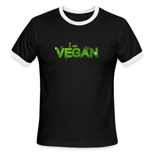 I am Vegan - Men's Ringer T-Shirt