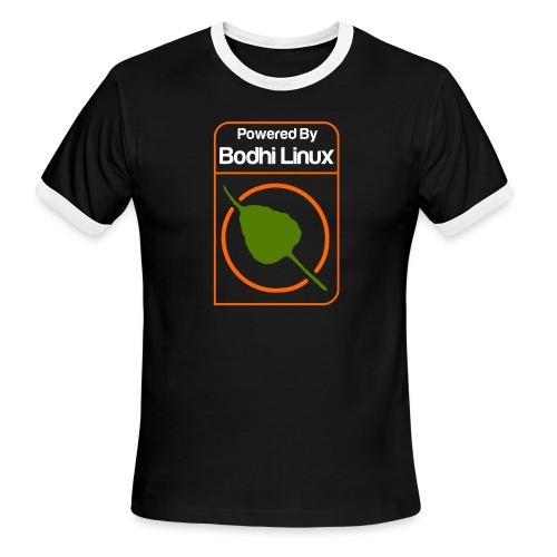 Powered by Bodhi Linux - Men's Ringer T-Shirt