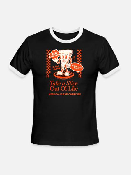 Fulfill your Dreams - Men's Ringer T-Shirt - black/white