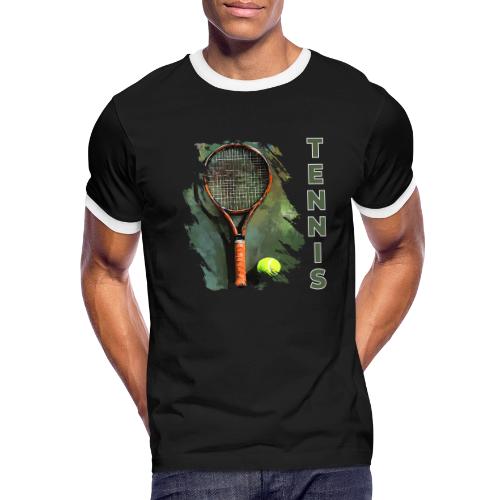 Tennis Precision Strike - Men's Ringer T-Shirt