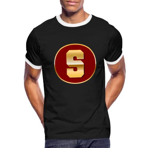 Letter S – Capital Varsity Alphabet Monogram - Men's Ringer T-Shirt